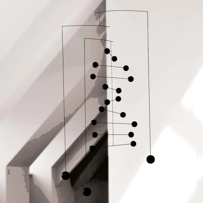 Flensted Mobiles Counterpoint mobile, black