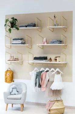 Fólk Reykjavík Urban Nomad shelf L, white - gold