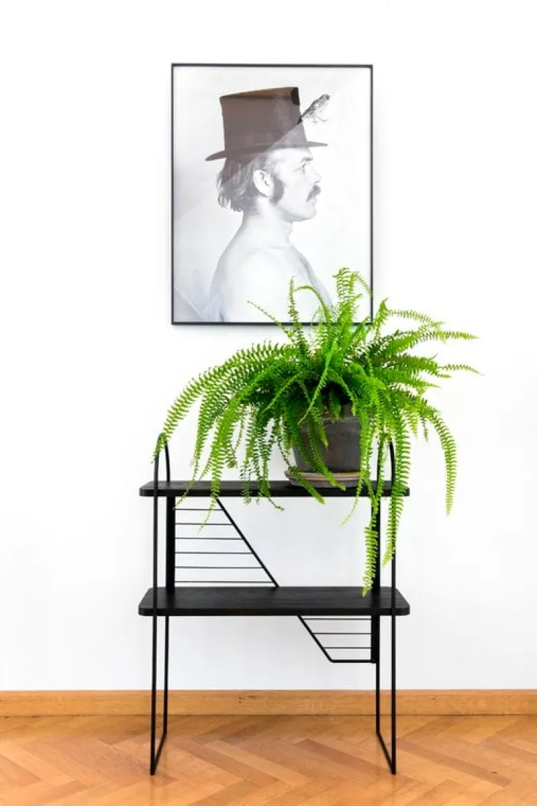 Fólk Reykjavík Urban Nomad console table M, black - black