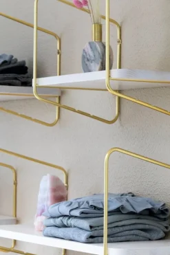 Fólk Reykjavík Urban Nomad shelf M, white - gold