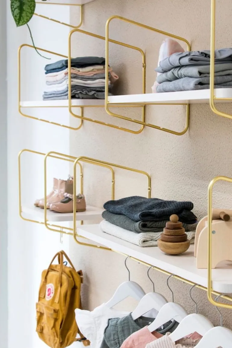 Fólk Reykjavík Urban Nomad shelf S, white - gold