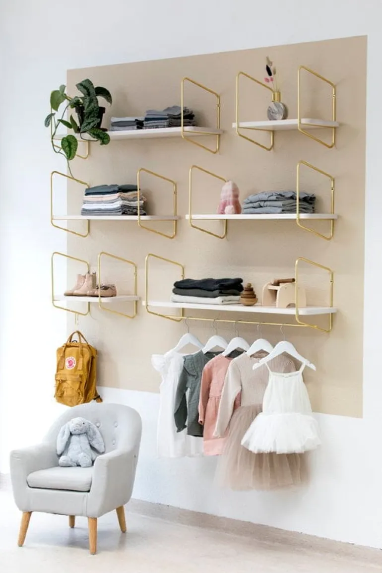 Fólk Reykjavík Urban Nomad shelf S, white - gold