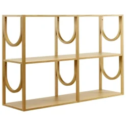 Fogia Arch shelf, high, lacquered oak