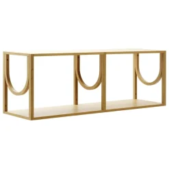 Fogia Arch shelf, low, lacquered oak