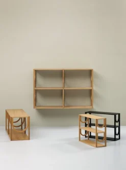 Fogia Arch shelf, mini, lacquered oak