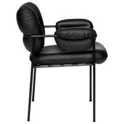 Fogia Bollo chair, black leather - black