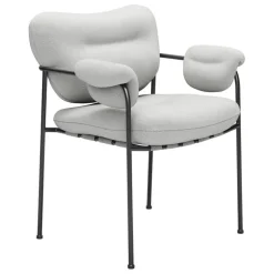 Fogia Bollo chair, Lido 27 silver - black