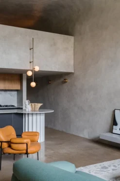 Fogia Bollo lounge chair, cognac leather - black