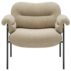 Fogia Bollo lounge chair,  Main Line Flax 20 - black