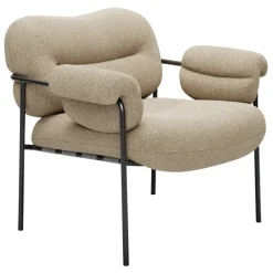 Fogia Bollo lounge chair, Main Line Flax 20 - black