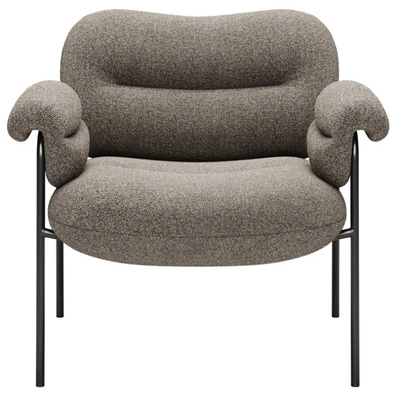 Fogia Bollo lounge chair, Main Line Flax 26 - black