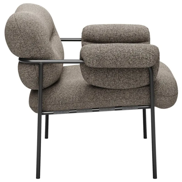 Fogia Bollo lounge chair, Main Line Flax 26 - black