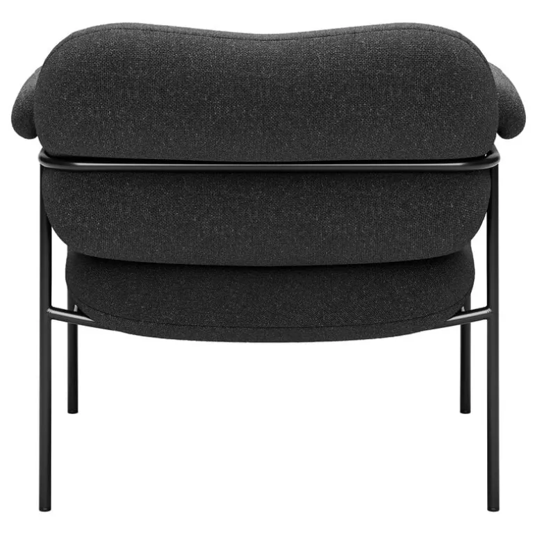 Fogia Bollo lounge chair, Main Line Flax 28 - black