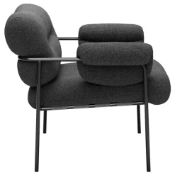 Fogia Bollo lounge chair, Main Line Flax 28 - black