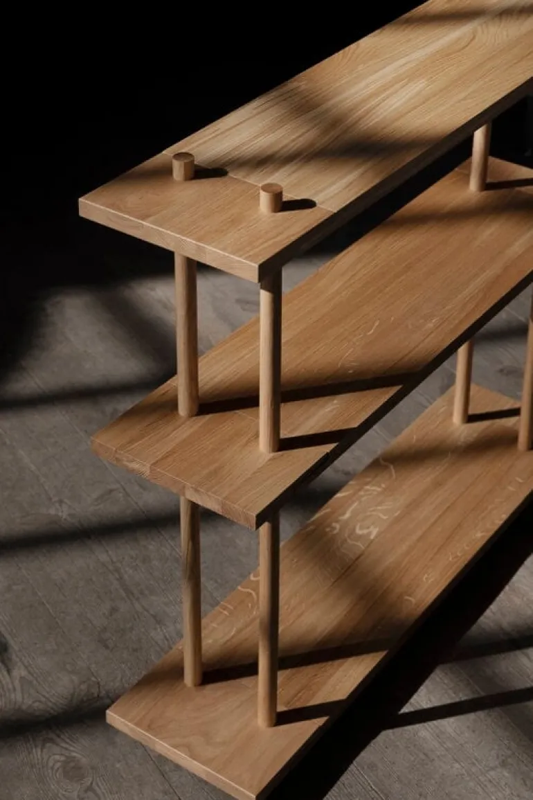 Fogia Bond W103 shelf, lacquered oak