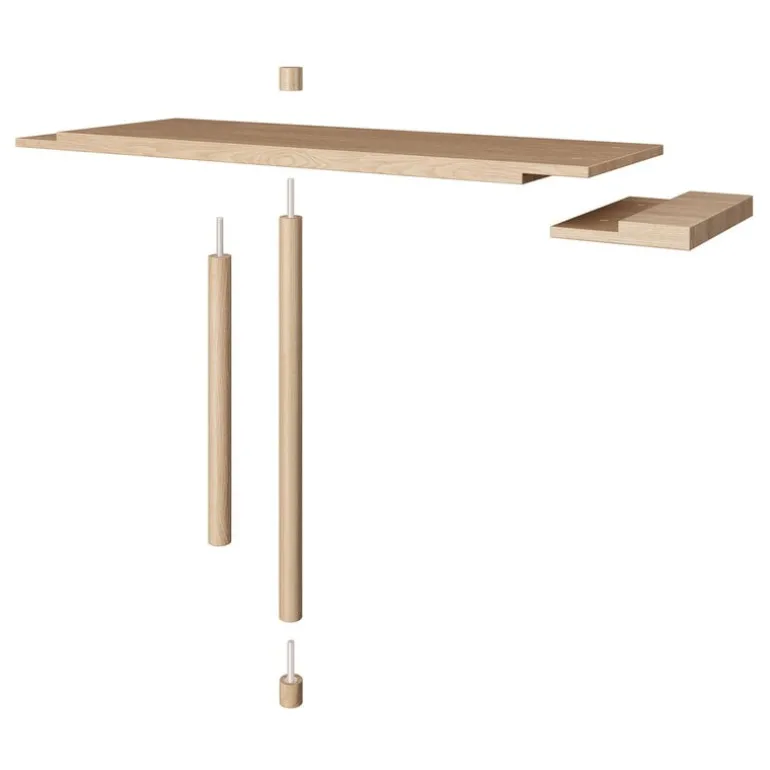 Fogia Bond W106 shelf, lacquered oak