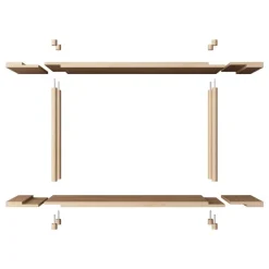 Fogia Bond W405 shelf, lacquered oak
