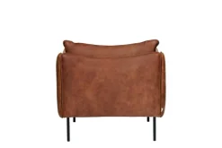 Fogia Tiki armchair, large, black steel - vintage rangers leather