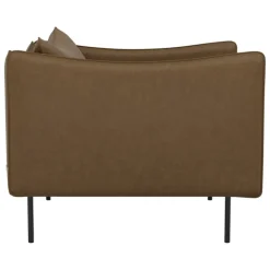 Fogia Tiki armchair, large, anniversary edition, black steel - vintage tabacco