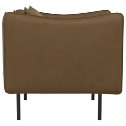 Fogia Tiki armchair, small, anniversary edition, black steel - vintage tabacco