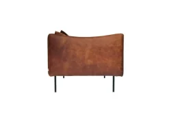 Fogia Tiki 3-seater sofa, black steel - vintage rangers leather