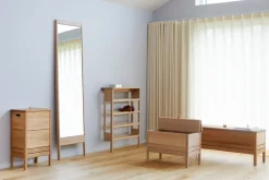 Form & Refine A Line laundry box, white oak