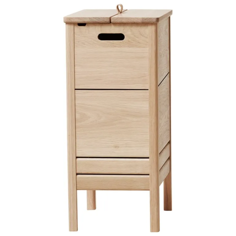 Form & Refine A Line laundry box, white oak
