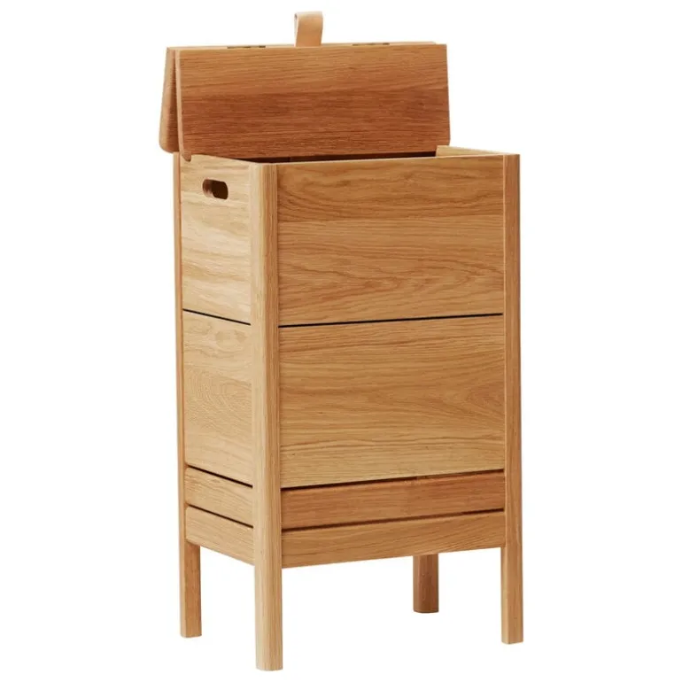 Form & Refine A Line laundry box, oak