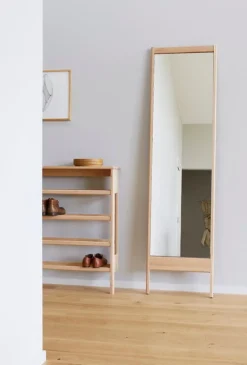 Form & Refine A Line shoe rack, 72 cm, white oak