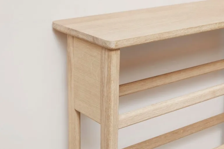 Form & Refine A Line shoe rack, 72 cm, white oak