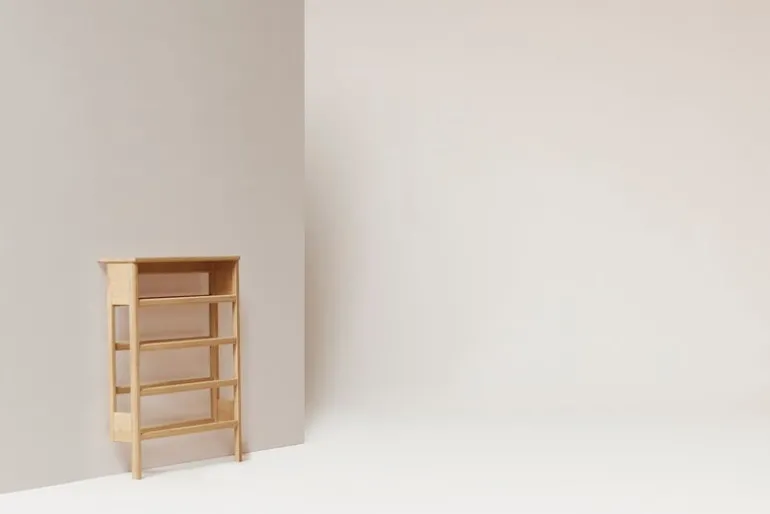 Form & Refine A Line shoe rack, 72 cm, oak