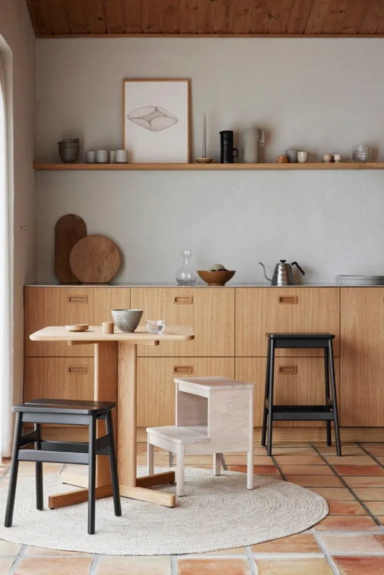 Form & Refine A Line step ladder, white oak