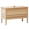 Form & Refine A Line storage bench, 68 cm, white oak
