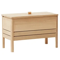 Form & Refine A Line storage bench, 68 cm, white oak
