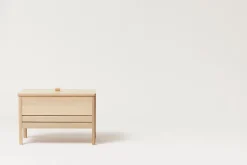 Form & Refine A Line storage bench, 68 cm, white oak