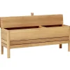 Form & Refine A Line storage bench, 111 cm, white oak