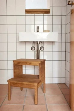 Form & Refine A Line step ladder, oak