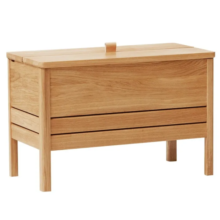 Form & Refine A Line storage bench, 68 cm, oak