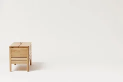Form & Refine A Line storage bench, 68 cm, oak