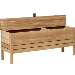Form & Refine A Line storage bench, 111 cm, oak
