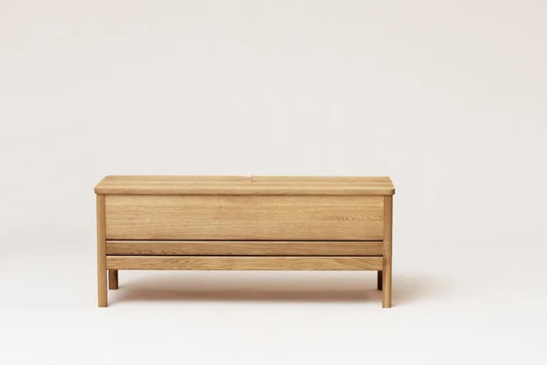 Form & Refine A Line storage bench, 111 cm, oak