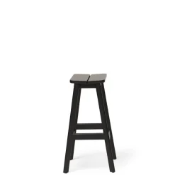 Form & Refine Angle bar stool, 65 cm, black stained beech