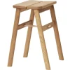 Form & Refine Angle foldable stool, white oiled oak