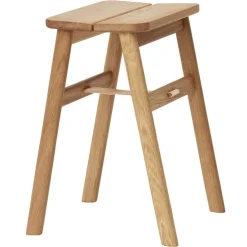 Form & Refine Angle foldable stool, white oiled oak