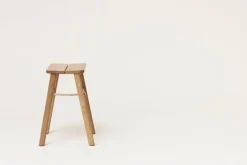 Form & Refine Angle foldable stool, white oiled oak