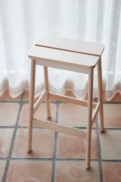 Form & Refine Angle standard bar stool, 75 cm, beech