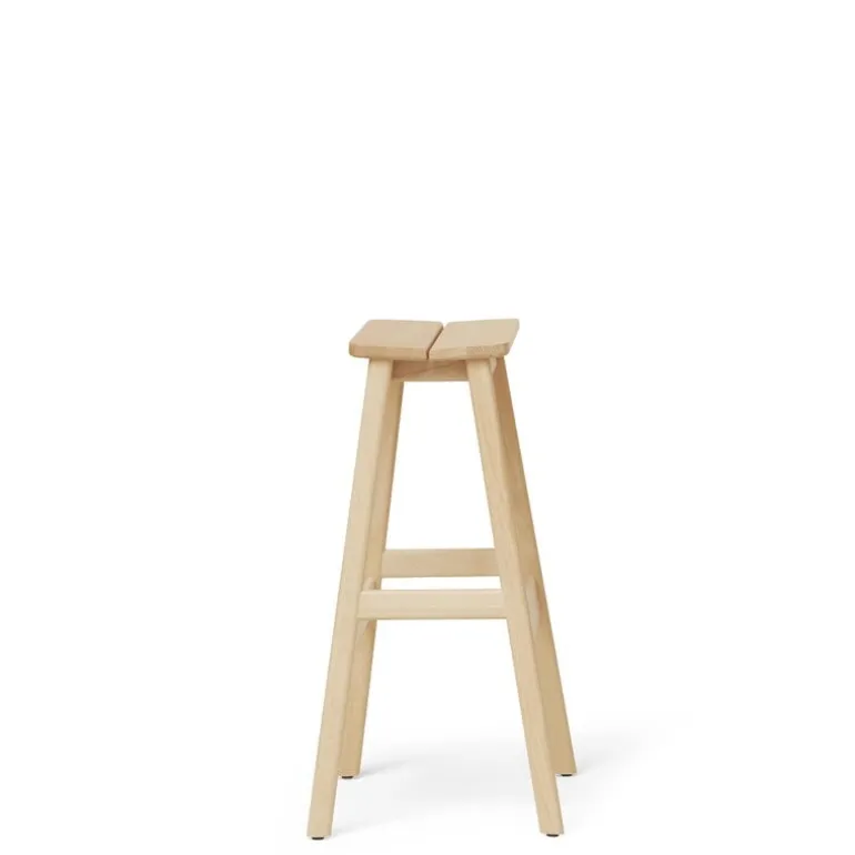 Form & Refine Angle standard bar stool, 75 cm, beech