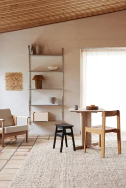 Form & Refine Angle stool, 45 cm, black stained beech