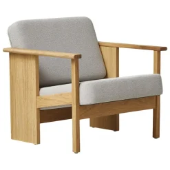 Form & Refine Block lounge chair, oiled oak - Gabriel Grain 61247