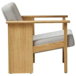 Form & Refine Block lounge chair, oiled oak - Gabriel Grain 61247